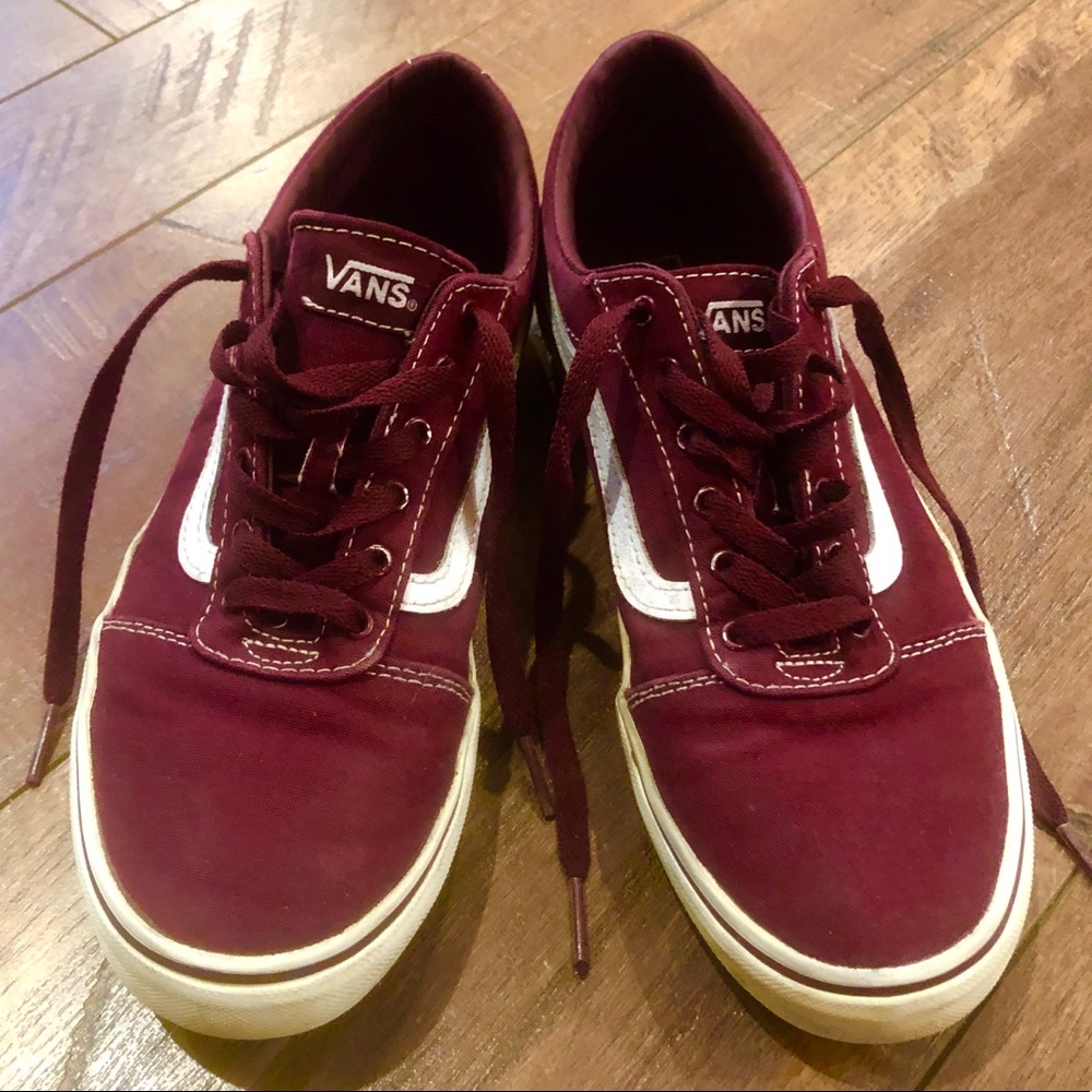 Burgundy Vans